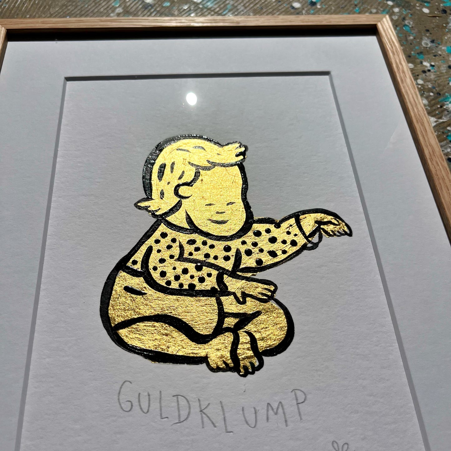 Guldklump - 32x24 cm