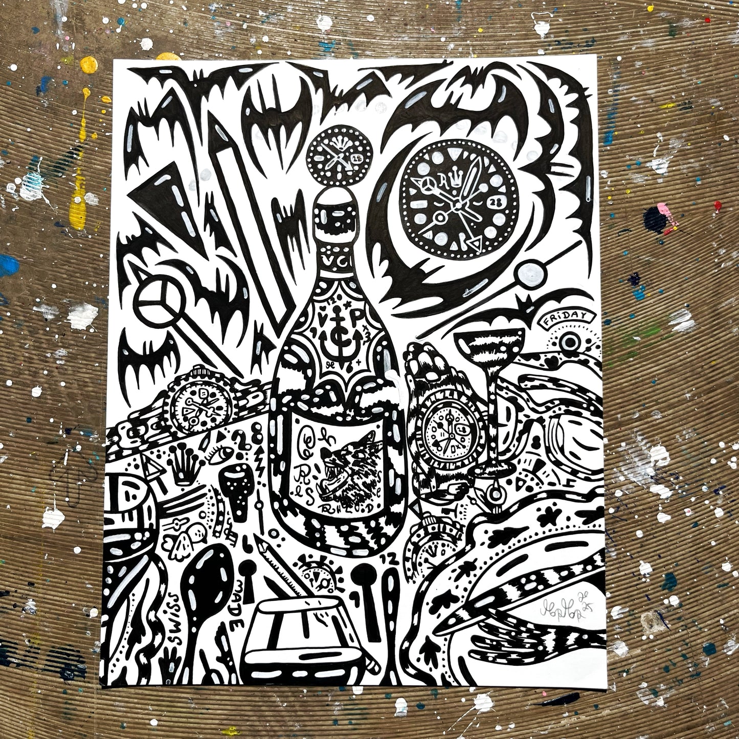 Morgenmad i HOLLYWOOD - 35,5x28 cm