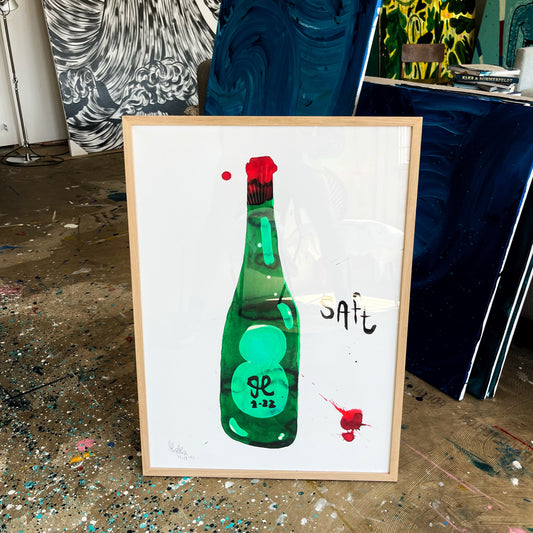 Saft indrammet - 70x50 cm