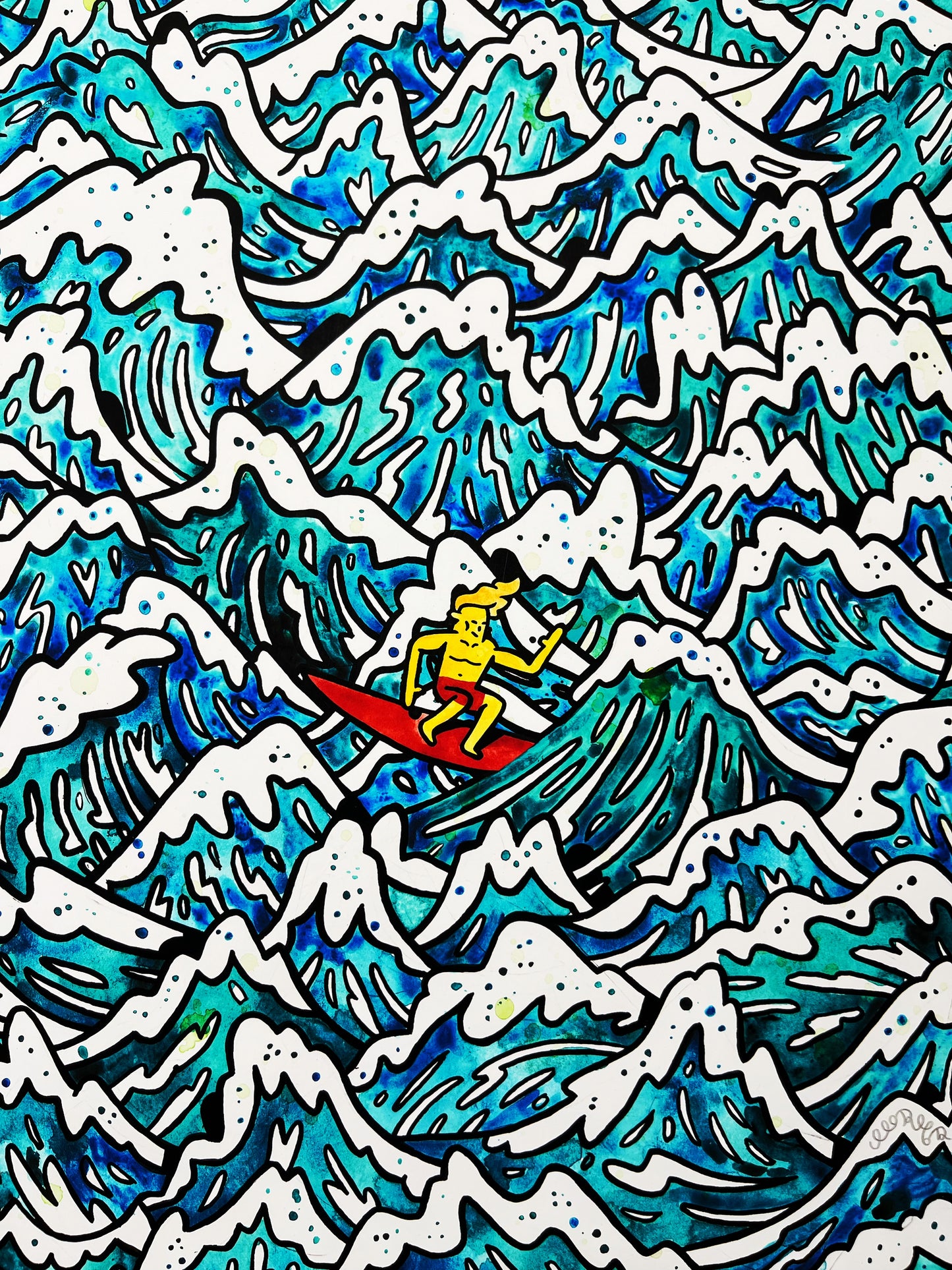 AP udgave - Surf 50x70 cm