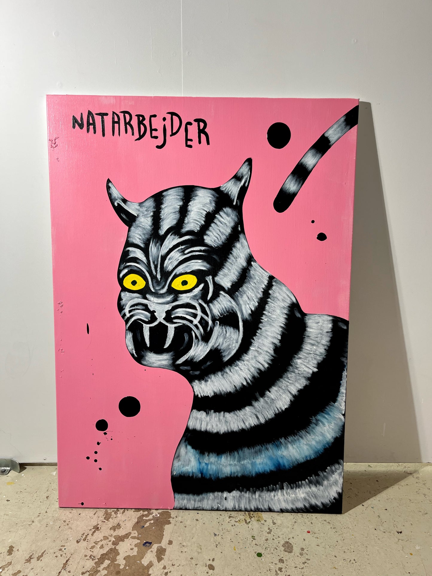 Natarbejder - 140x100 cm