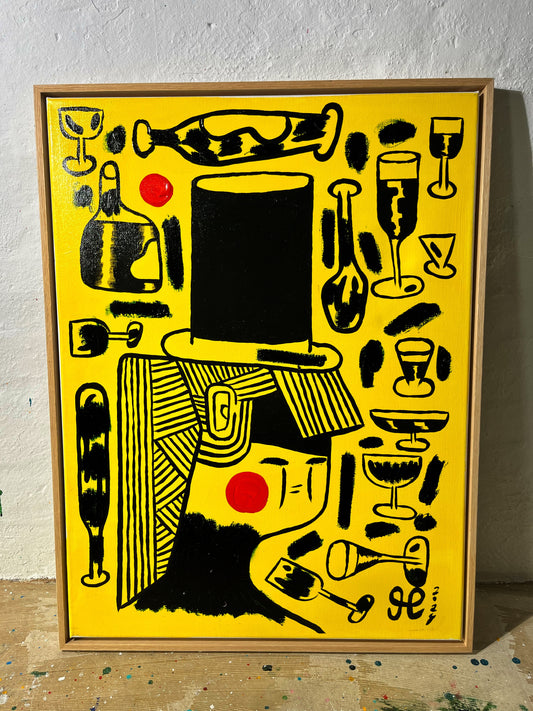 Festerne var sjovere dengang jeg drak alkohol - 84x63 cm