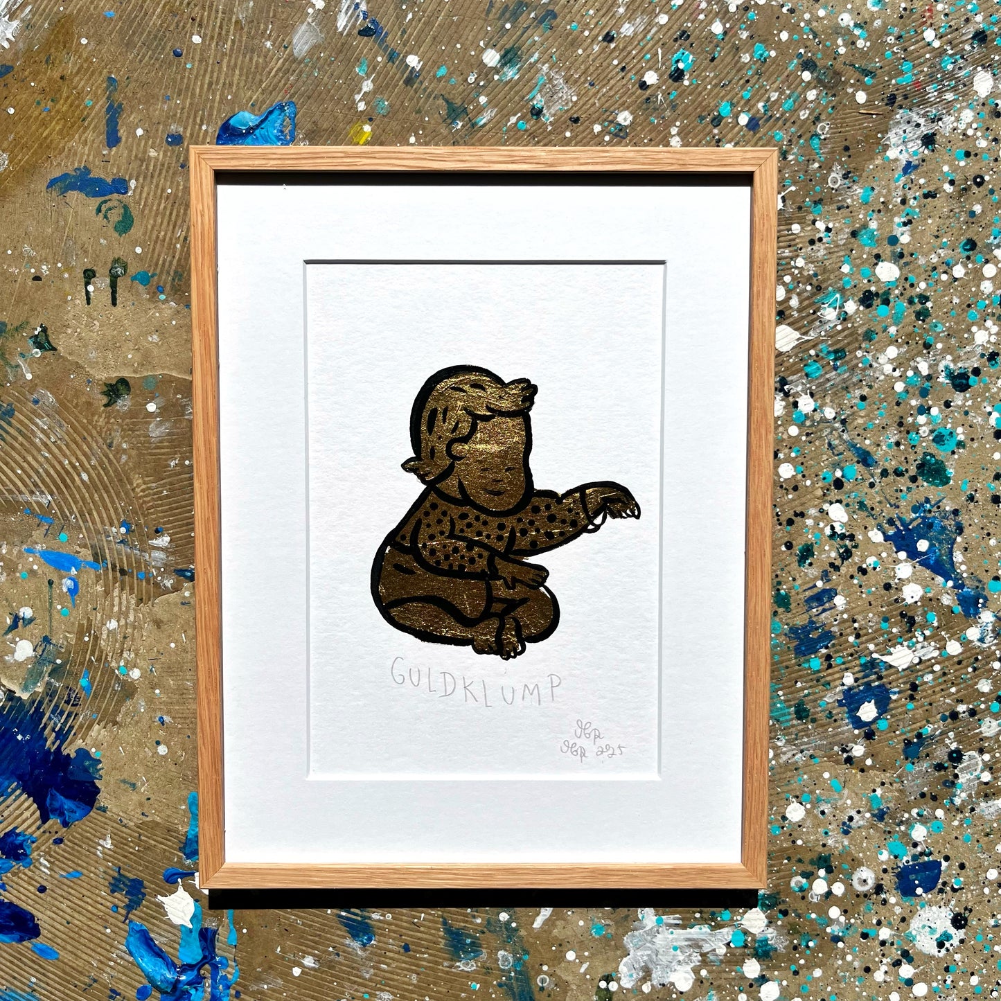 Guldklump - 32x24 cm