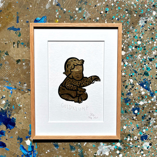 Guldklump - 32x24 cm