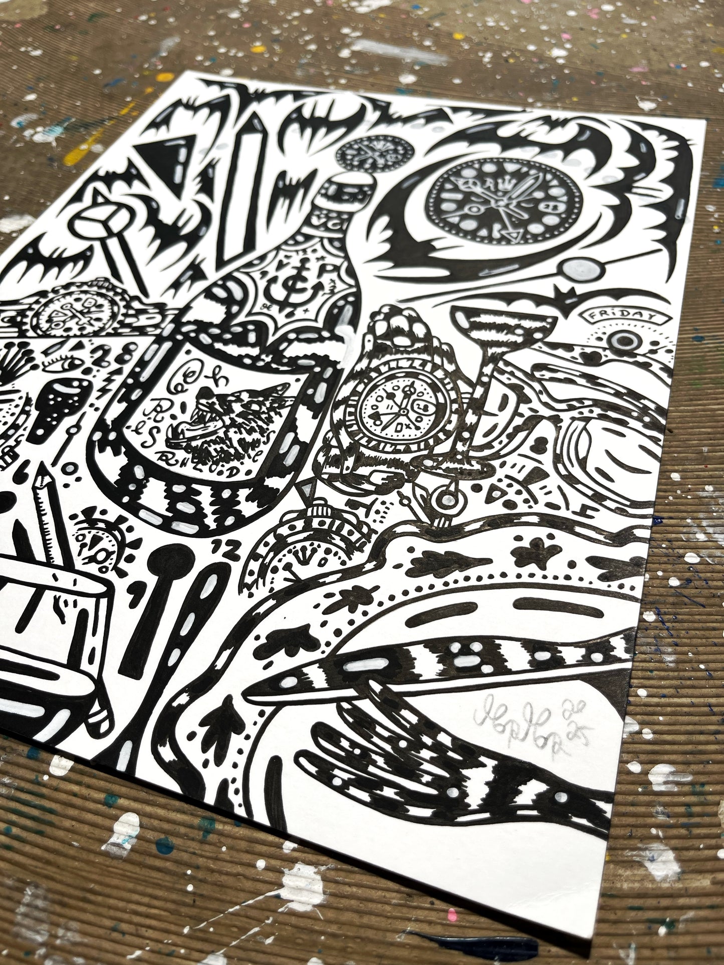 Morgenmad i HOLLYWOOD - 35,5x28 cm