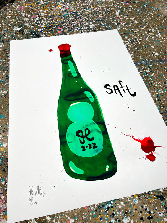 3 stk tilbage! AP udgave - Saft 70x50 cm