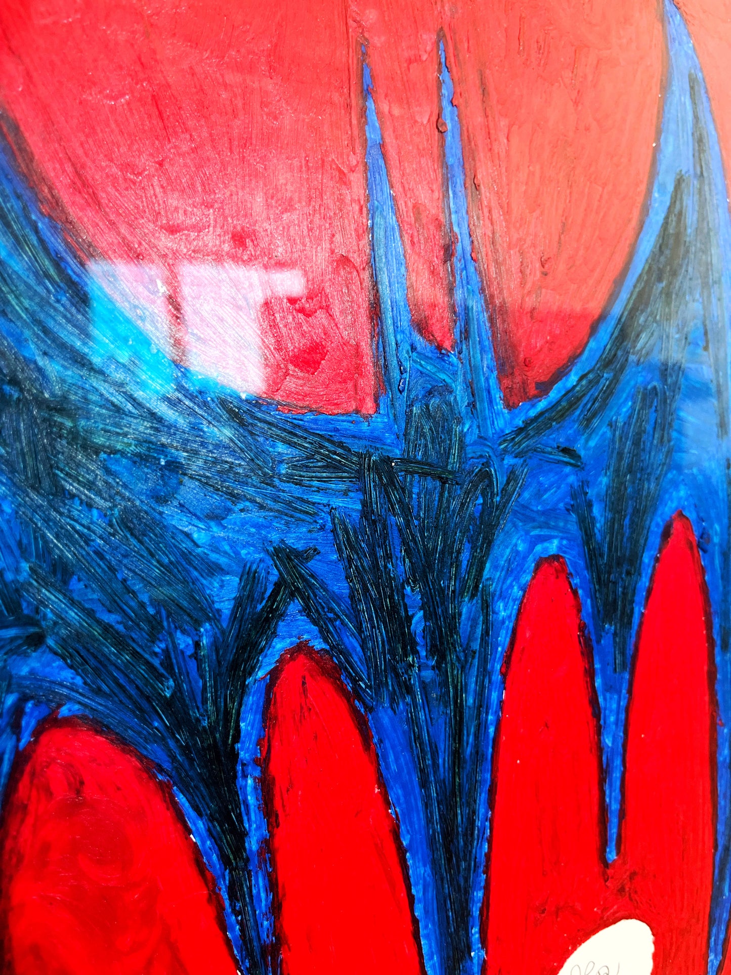 Flagermus, indrammet - 43x35 cm 🦇