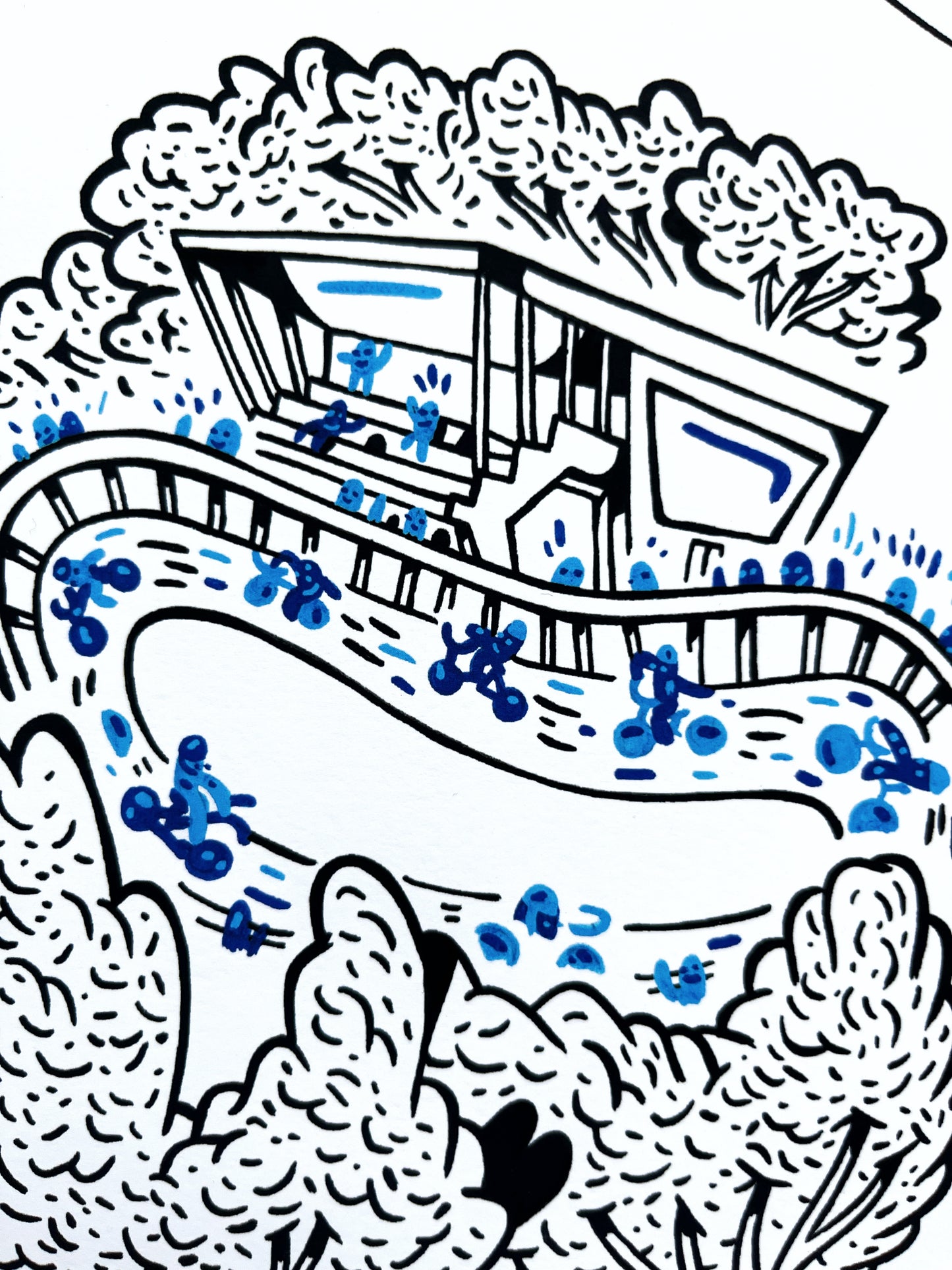 Allerede en bestseller - Over 170 stk. solgt! Aarhus Stadion - 50x70 cm ⚽️