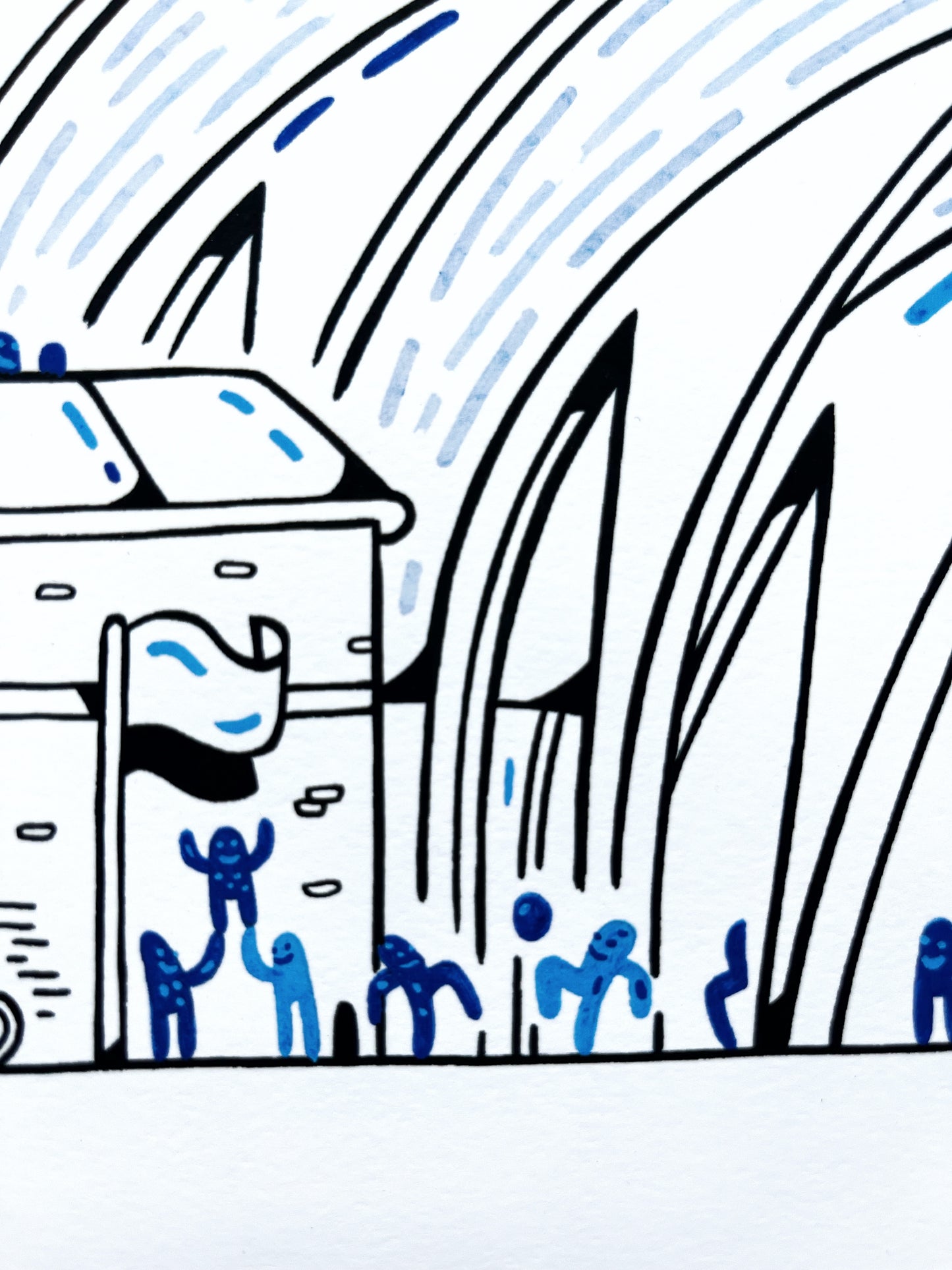 Allerede en bestseller - Over 170 stk. solgt! Aarhus Stadion - 50x70 cm ⚽️