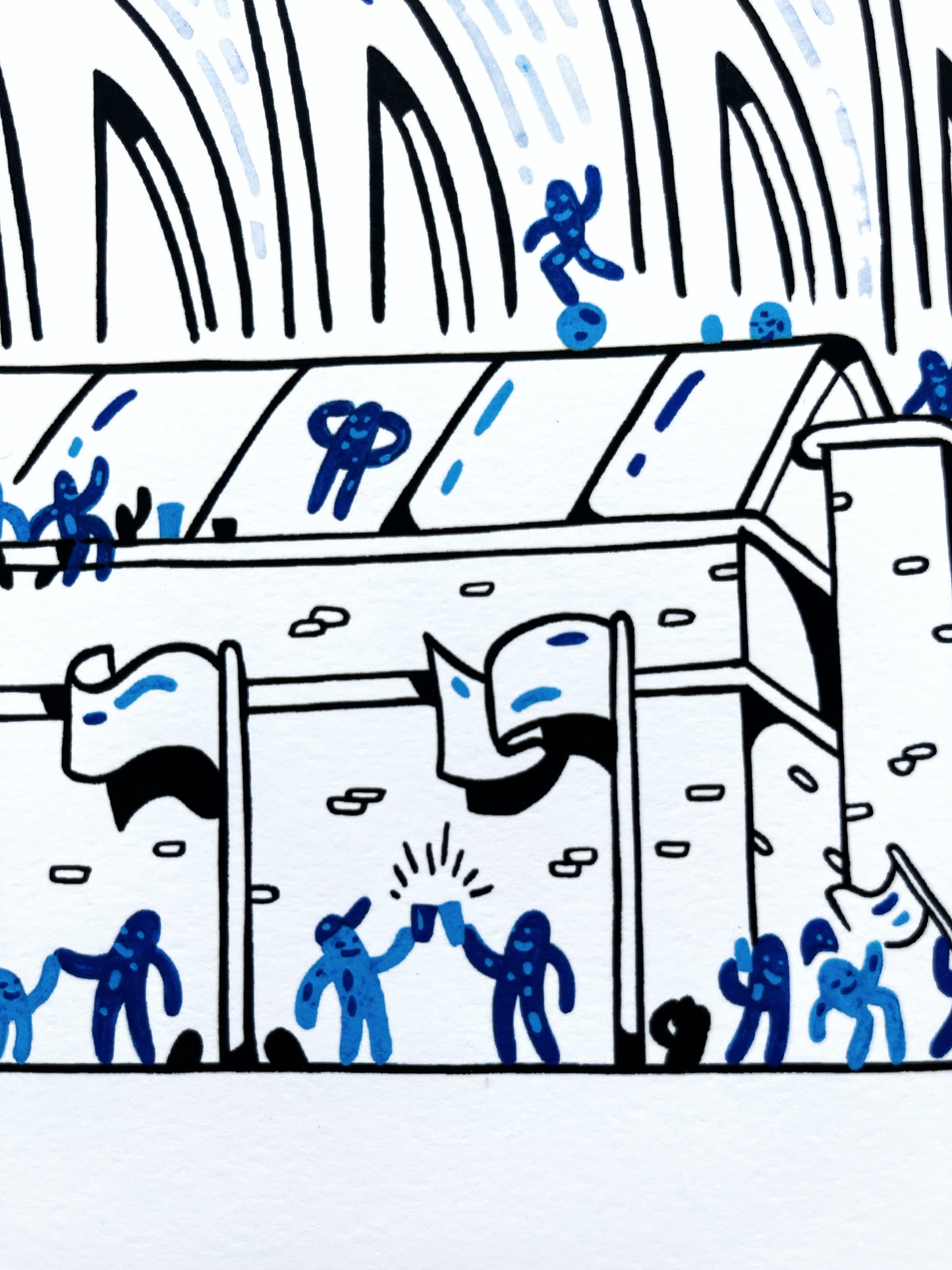 Allerede en bestseller - Over 170 stk. solgt! Aarhus Stadion - 50x70 cm ⚽️