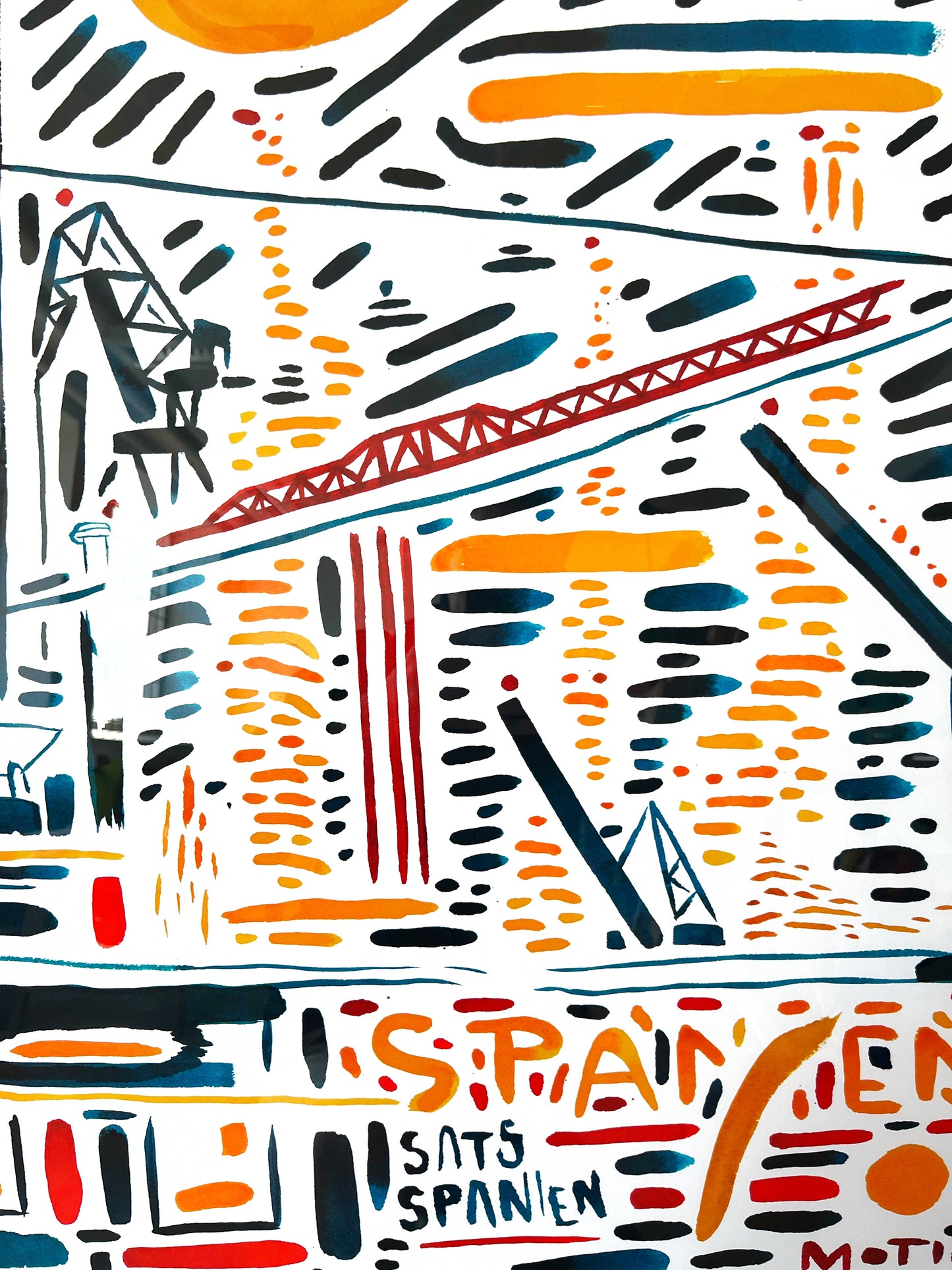 Spanien Svømmehal - 110x160 cm 🏊‍♂️