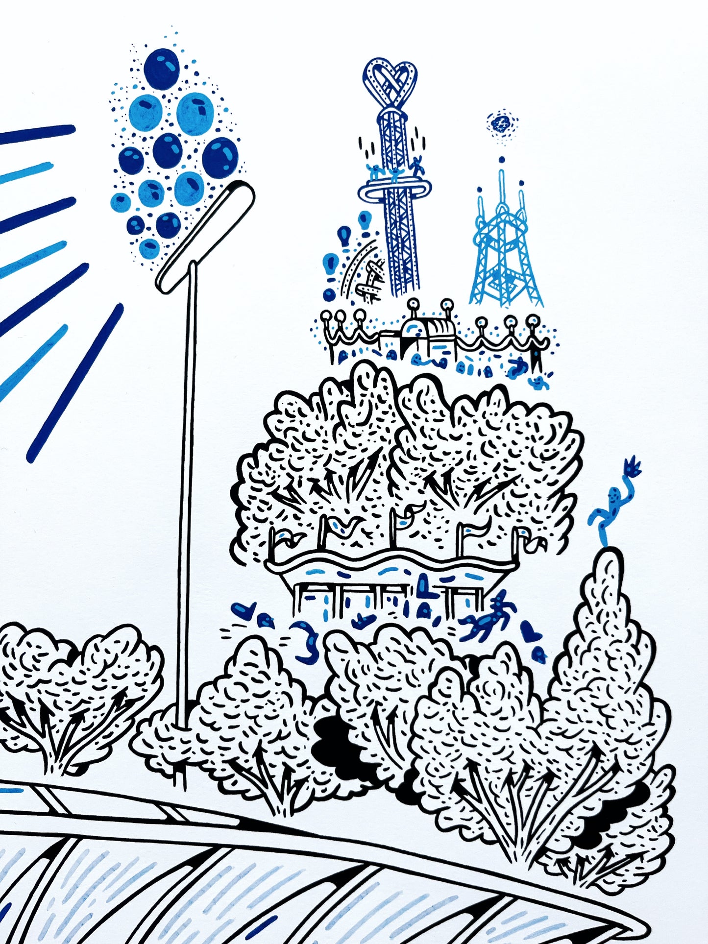 Allerede en bestseller - Over 170 stk. solgt! Aarhus Stadion - 50x70 cm ⚽️