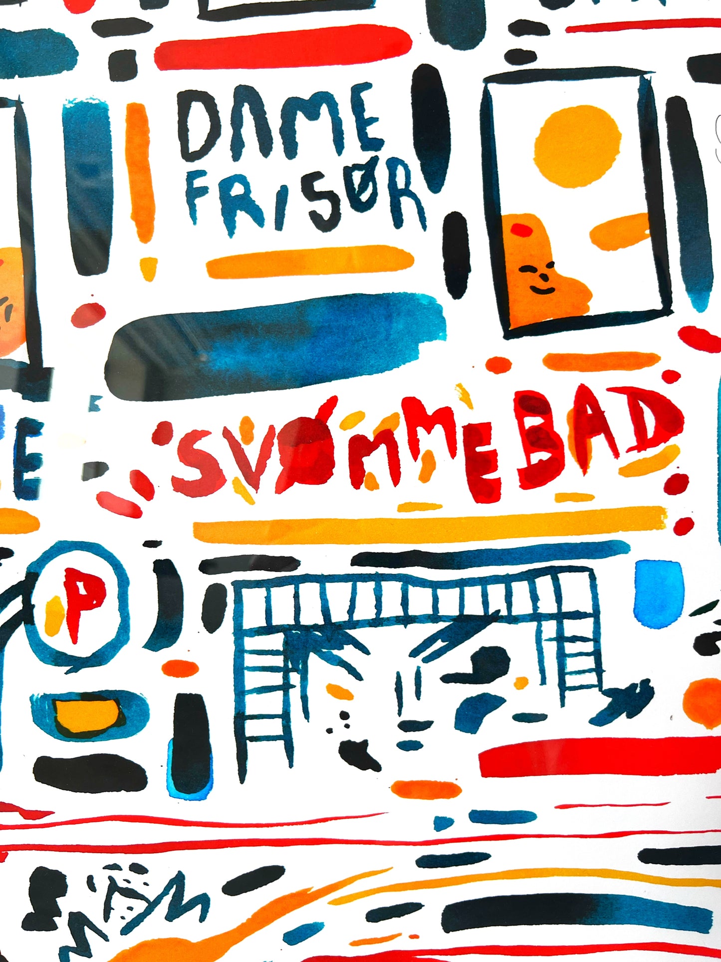 Spanien Svømmehal - 110x160 cm 🏊‍♂️