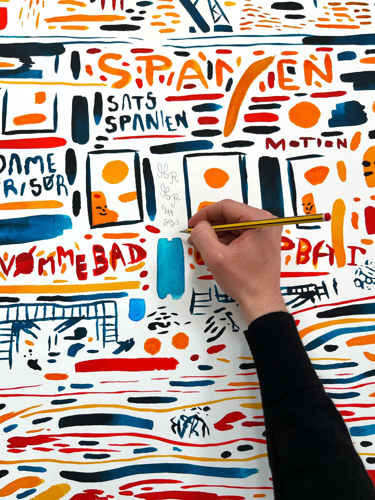 Spanien Svømmehal - 110x160 cm 🏊‍♂️