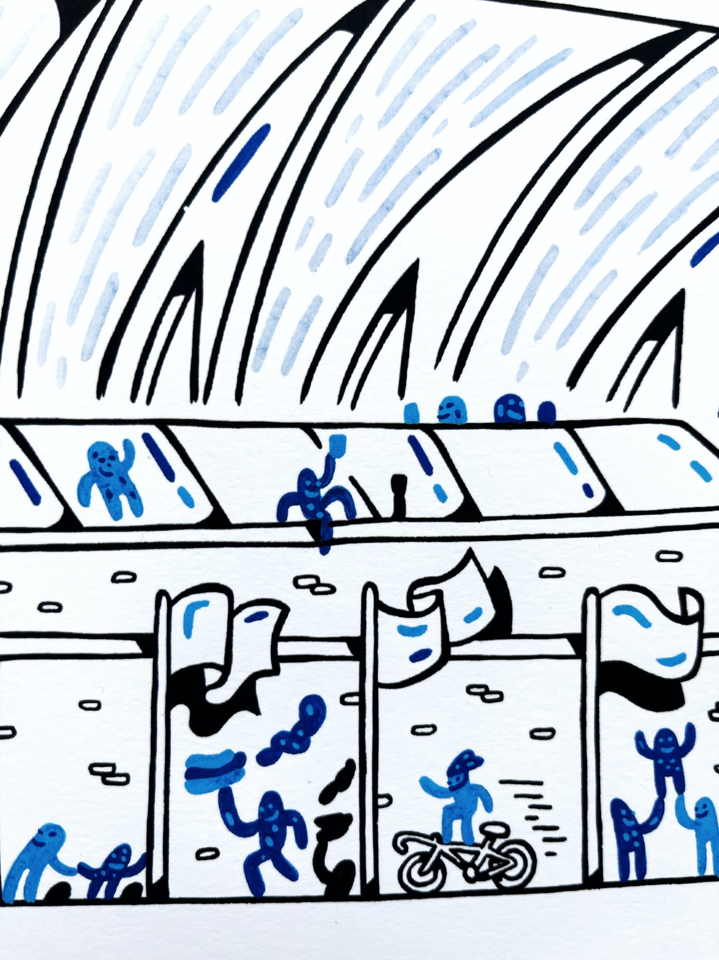 Allerede en bestseller - Over 170 stk. solgt! Aarhus Stadion - 50x70 cm ⚽️