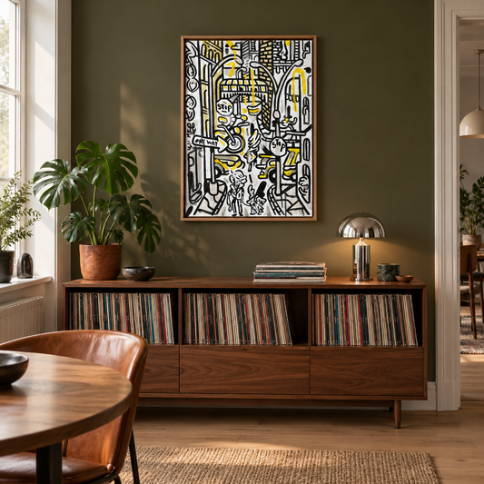 Tribeca dog walk - 73x53 cm