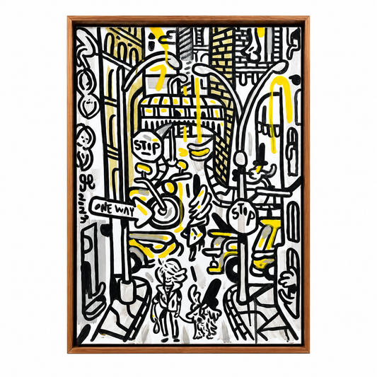 Tribeca dog walk - 73x53 cm