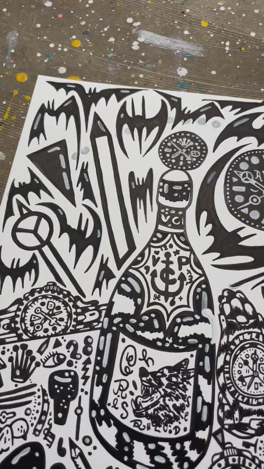 Morgenmad i HOLLYWOOD - 35,5x28 cm