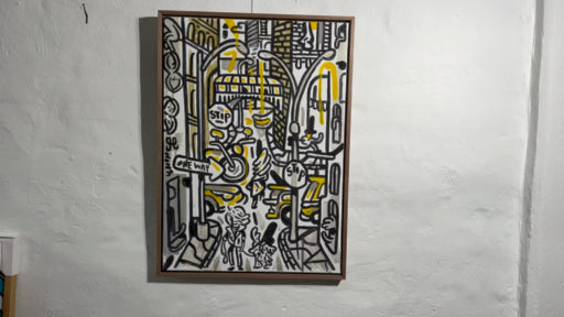 Tribeca dog walk - 73x53 cm