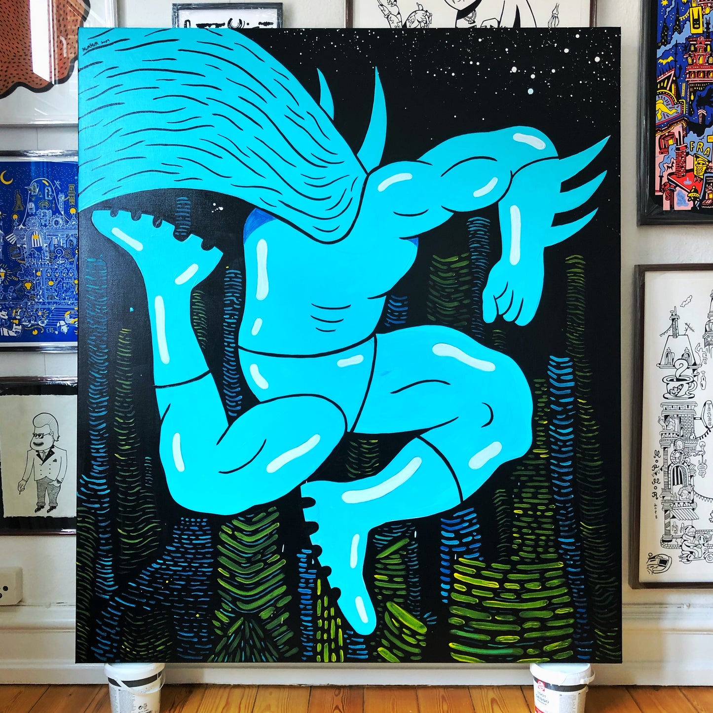 Fredag! - 140x120 cm 🦇