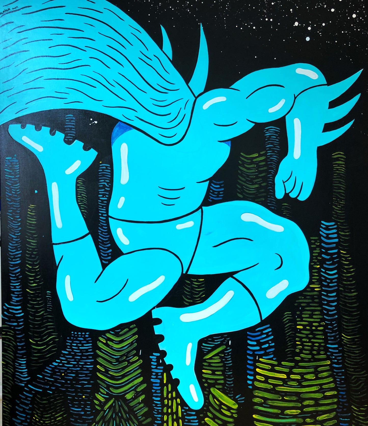 Fredag! - 140x120 cm 🦇